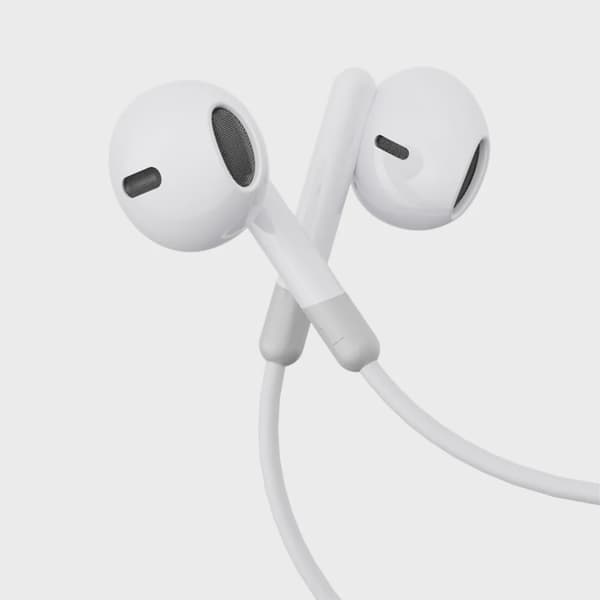 SiGN Wired Series Half In-Ear Hörlurar - Vit Svart