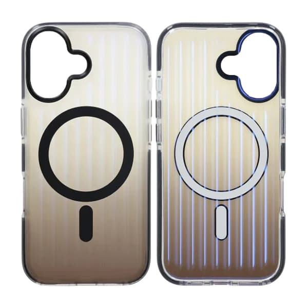 Corrugated MagSafe Mobile Case for iPhone 17 - Black