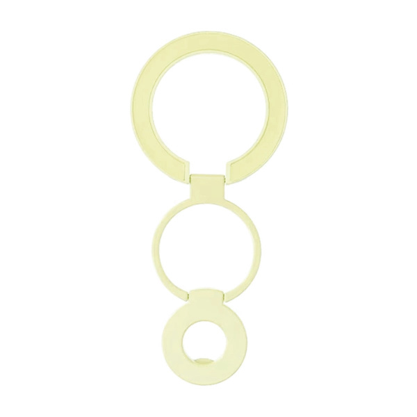 Foldable Double Magnetic Phone Ring Holder Yellow