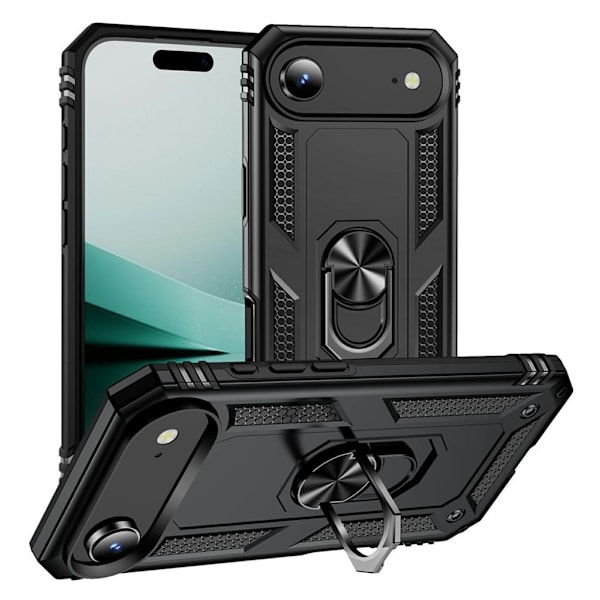 iPhone Air Case with Ring Holder - Black