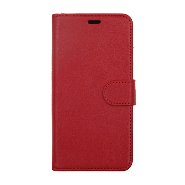 iPhone X/XS Plånboksfodral Magnet Läder med Stativ G-SP - Röd