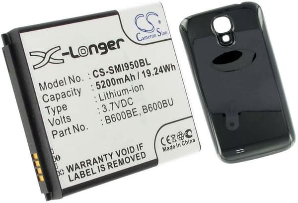 Battery for Samsung Galaxy S4 etc. replacement battery 5200 mAh
