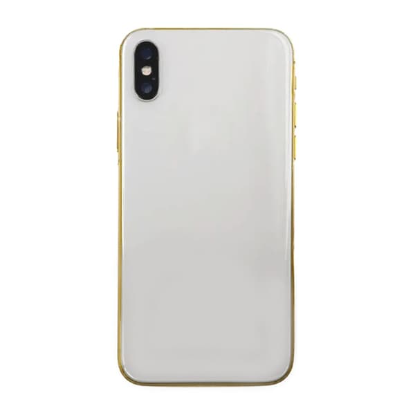 iPhone X Back Cover Complete OEM Silver With Small Parts