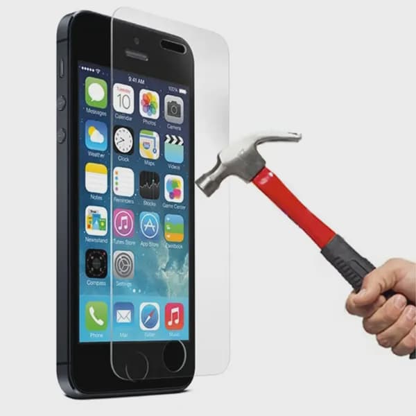 HAT PRINCE härdat glas för iPhone 5/5c/5s/SE Svart