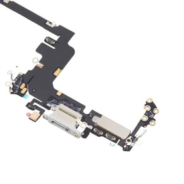 Charging Connector with Flex Cable for iPhone 17 Pro - Silver