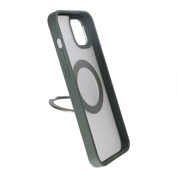 iPhone 15 Skal med MagSafe Stativ Rvelon - Grön