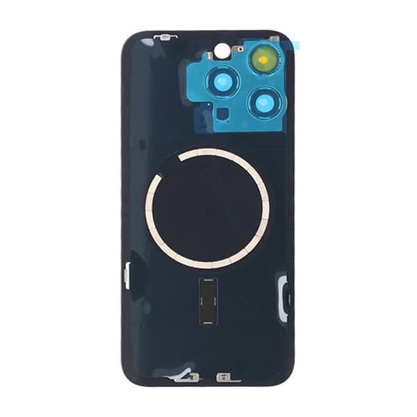 Replacement For iPhone 15 Pro Max Back Glass Panel With Magsafe Magnet-Black