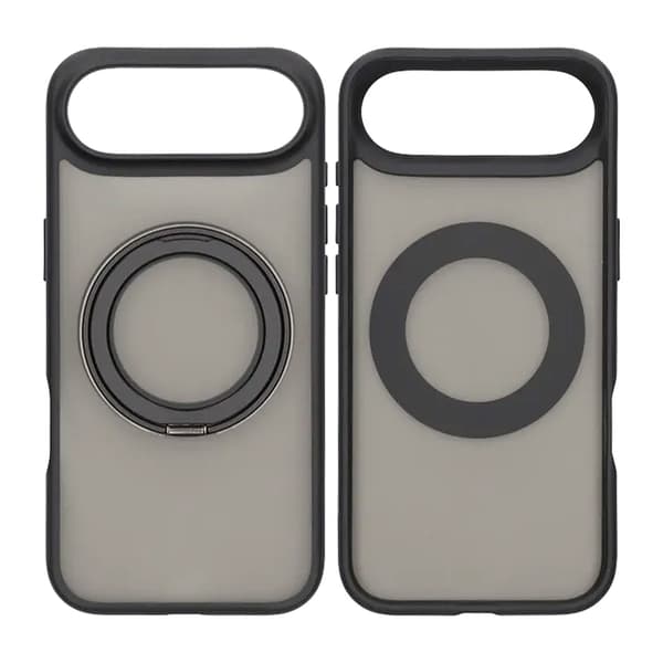 Mobile Case Rotating Magnet Stand for iPhone 17 Air - Black