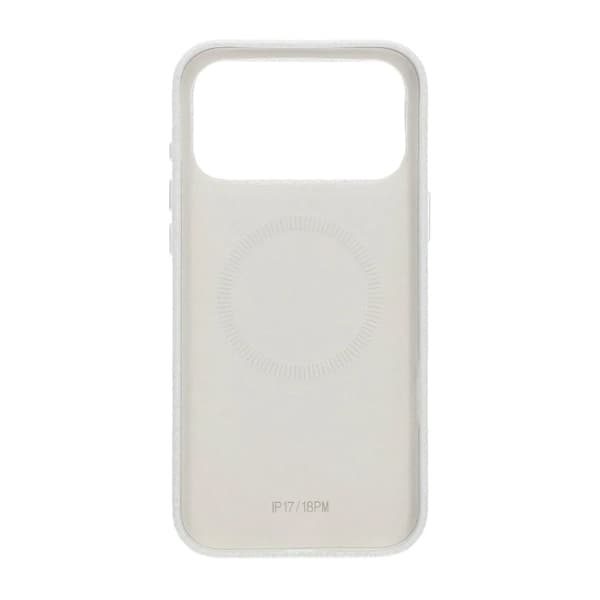 Crystal Grain Full Wrap Magnetic PU Leather Case For iPhone 17 Pro Max/18 Pro Max White
