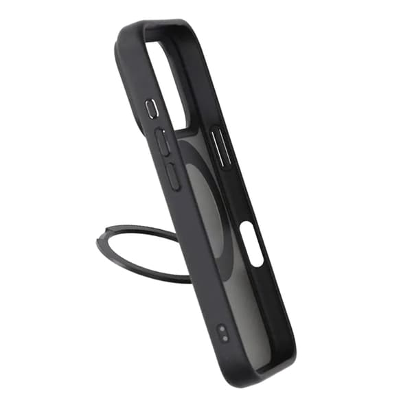 Mobile Case Rotating Magnet Stand for iPhone 17 Pro - Black