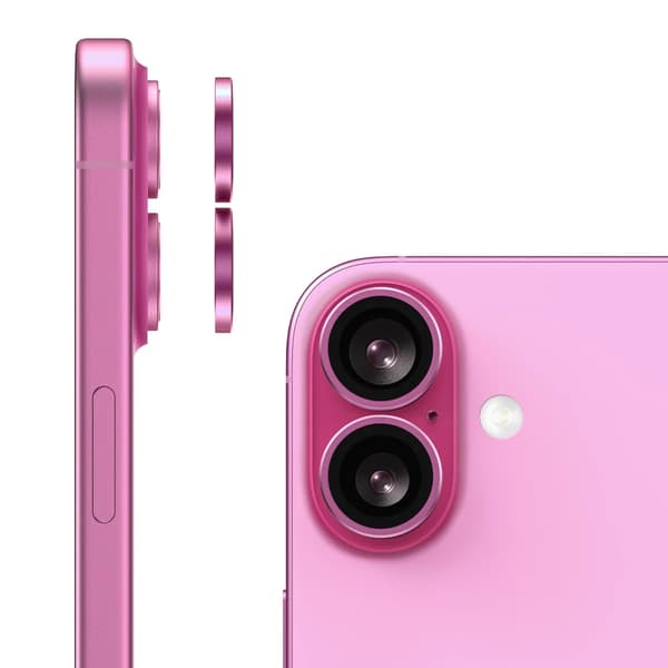 iPhone 16 and 16 Plus Camera Lens with Metal Frame - Purple