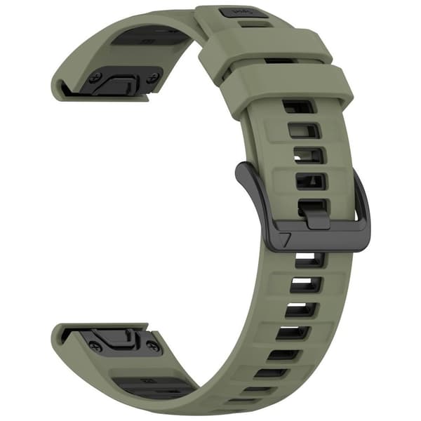 Garmin Fenix 8/Fenix E/Quatix 7 Pro etc Watch Strap – Green/Black