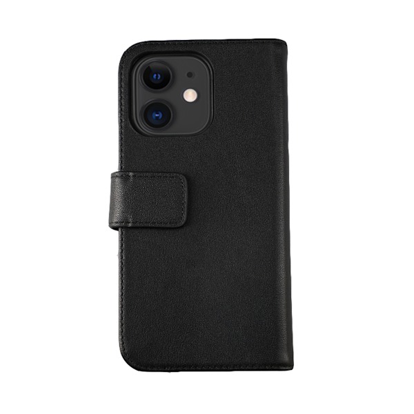 iPhone 12 Mini Plånboksfodral Läder Rvelon - Svart