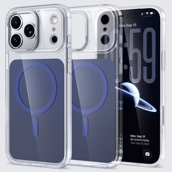 iPhone 18 Pro/17 Pro MagSafe Compatible TPU Acrylic Case - Blue