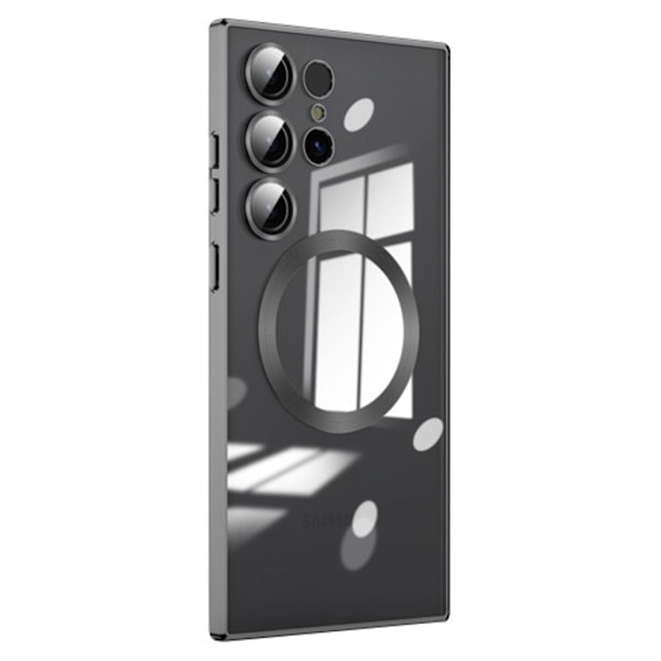 Samsung Galaxy S23 Ultra Qi-compatible Case with Lens Protector - Black
