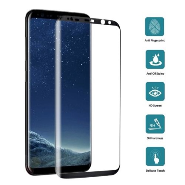 Samsung Galaxy S8 Skärmskydd 3D Curved härdat glas