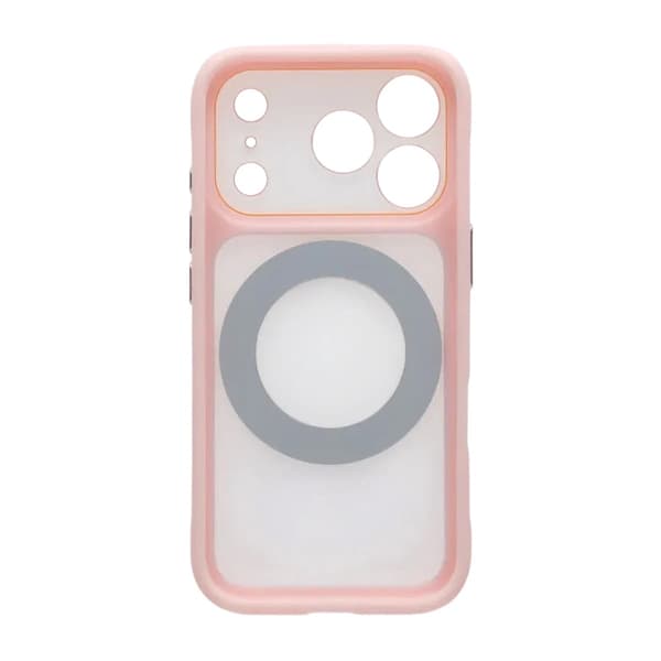 Skal med Roterbart MagSafe-Stativ för iPhone 17 Pro Max - Rosa