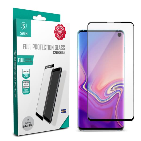 Galaxy S10e SiGN Full Cover Screen Protector Tempered Glass