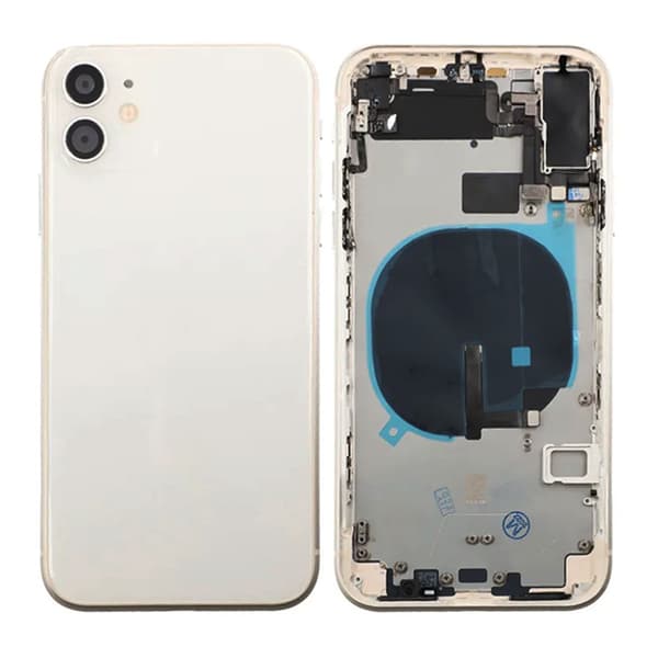 iPhone 11 Back Cover Complete OEM White With Small Parts