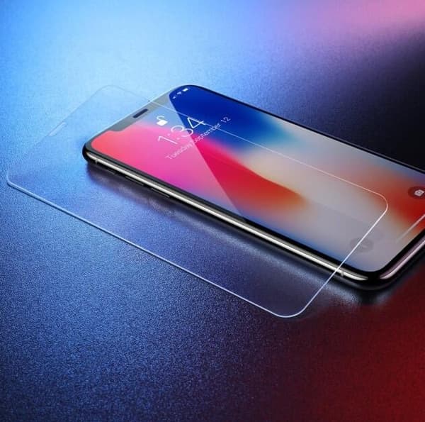 Baseus 0,3 mm Heltäckande Skärmskydd i Härdat Glas för iPhone XS Max Svart