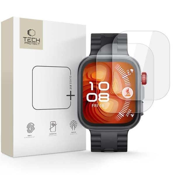 Tech-Protect Glass Fit+ Screen Protector for Huawei Watch Fit 4 Pro, 2-pack