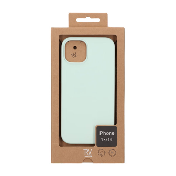Rvelon Silicone Mobile Case for iPhone 13 and 14 - Green