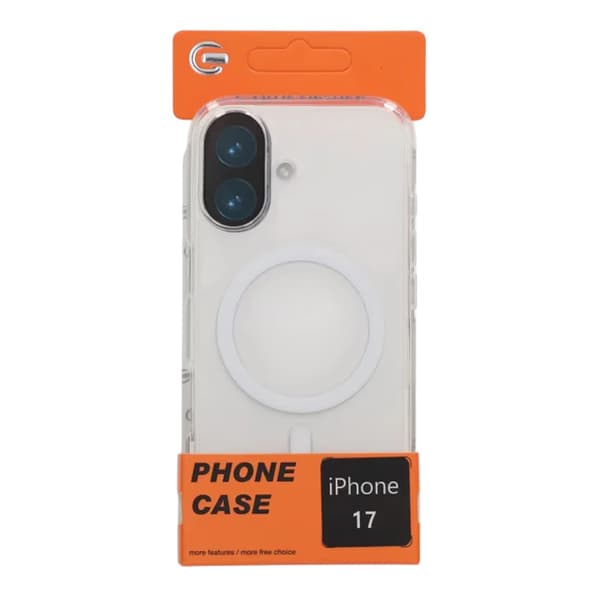 TPU Mobile Case with Magsafe for iPhone 17 - Transparent White