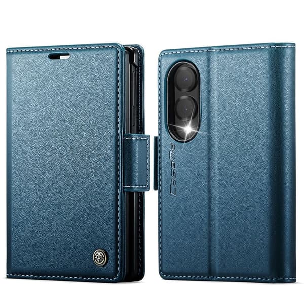 CASEME Samsung Galaxy Z Fold8 Wallet Cover RFID Blocking - Blue