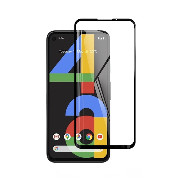 Skärmskydd Google Pixel 4A - 3D Härdat Glas Svart