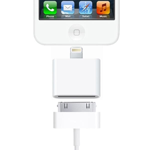 iPhone 8 Pin to 30 Pin Adapter - White