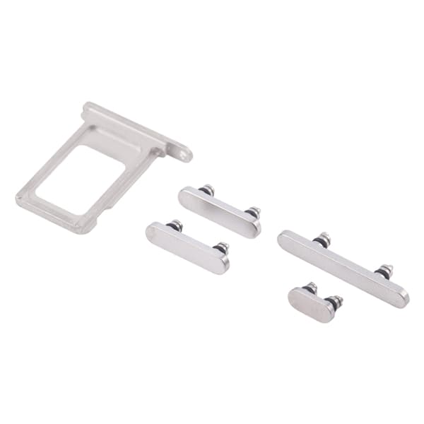 Buttons and SIM Card Holder for iPhone 16 Pro and 16 Pro Max - White