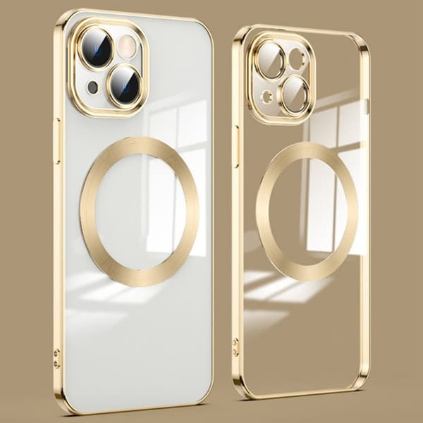 iPhone 14 MagSafe Case with Lens Protector - Gold