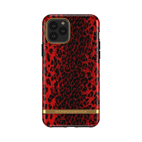 Richmond & Finch Skal Röd Leopard - iPhone 11 Pro
