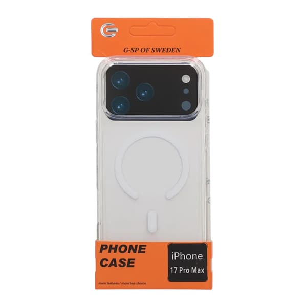 TPU Mobile Case with Magsafe for iPhone 17 Pro Max - Transparent White