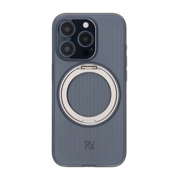iPhone 15 Pro Rvelon Skal Roterande Magnet Stativ - Grå