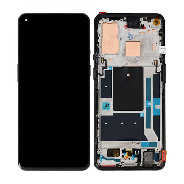 OnePlus 9 Skärm/Display - Svart