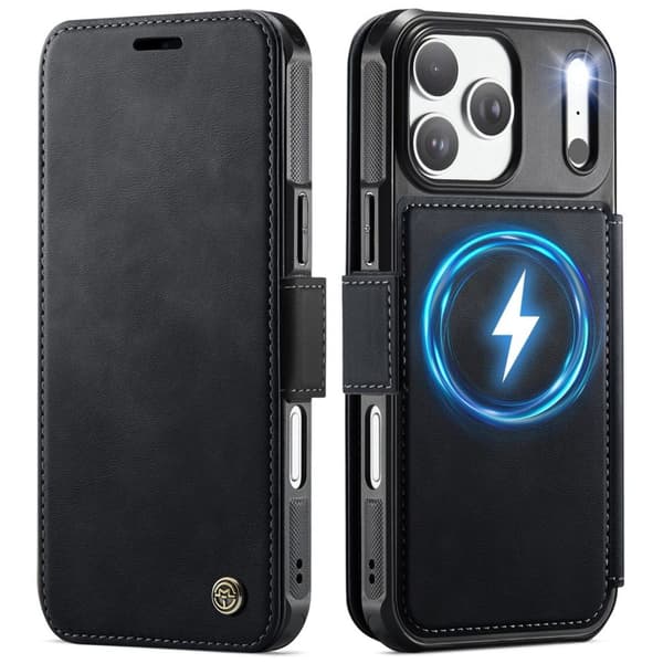 CASEME iPhone 18 Pro/17 Pro MagSafe Wallet Cover RFID - Black