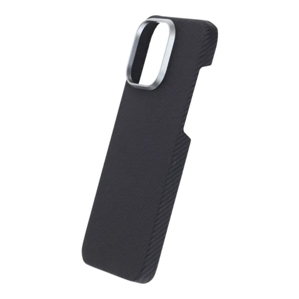Kevlar Magsafe skal till iPhone 15 Pro Max - Svart med ränder