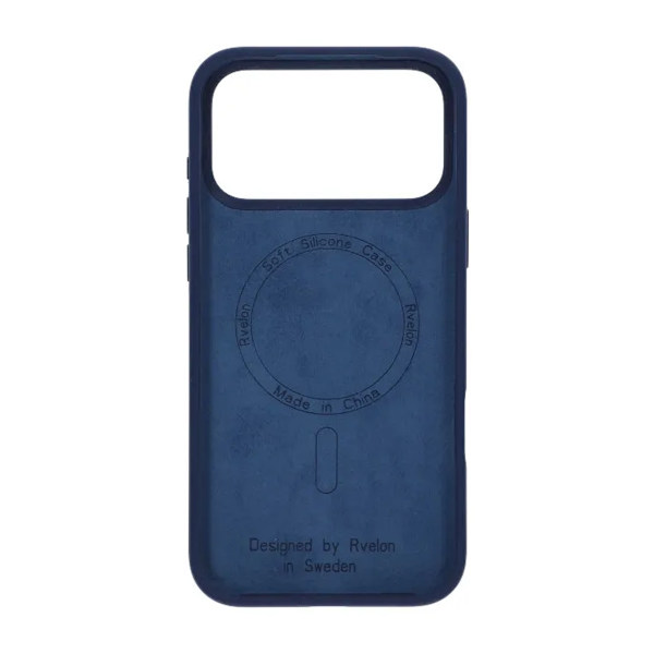 Rvelon Mobile Case Silicone MagSafe for iPhone 17 Pro - Dark Blue