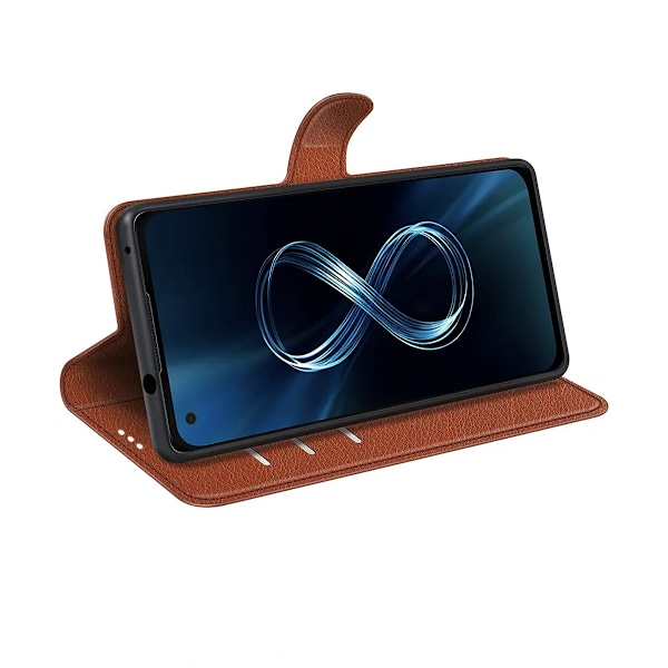 Asus Zenfone 8 5G Plånboksfodral med Stativ - Brun