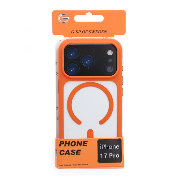 Case for iPhone 17 Pro with MagSafe and Camera Protection - Orange