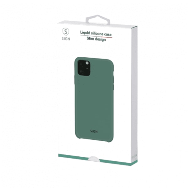 SiGN Liquid Silicone Case för iPhone 12/12 Pro - Svart