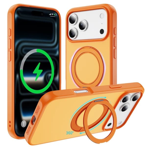 iPhone 18 Pro Max/17 Pro Max MagSafe Case with Stand - Orange