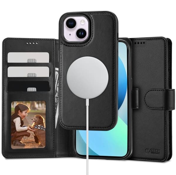 Tech-Protect MagSafe Wallet Cover for iPhone 13 - Black