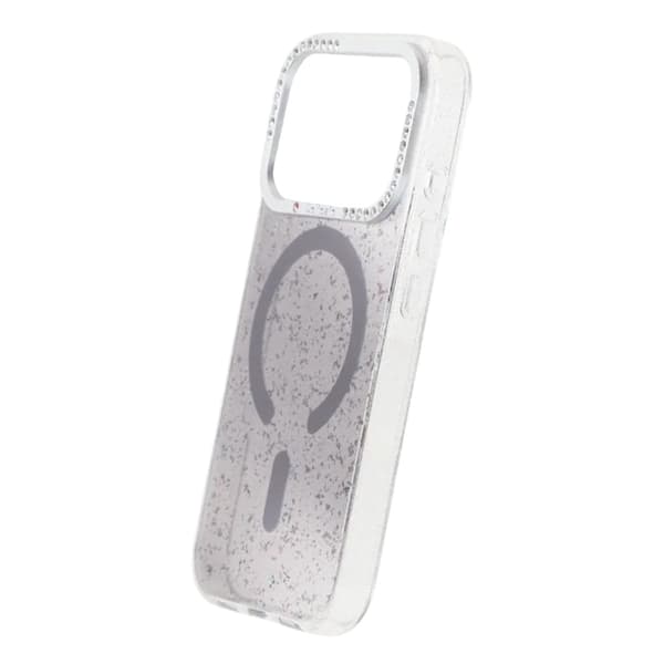 Glitter Skal MagSafe och Diamanter för iPhone 17 Pro - Svart