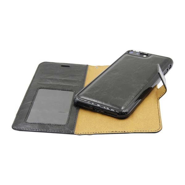 iPhone 7/8 Plus Plånboksfodral med Avtagbart Skal - Svart