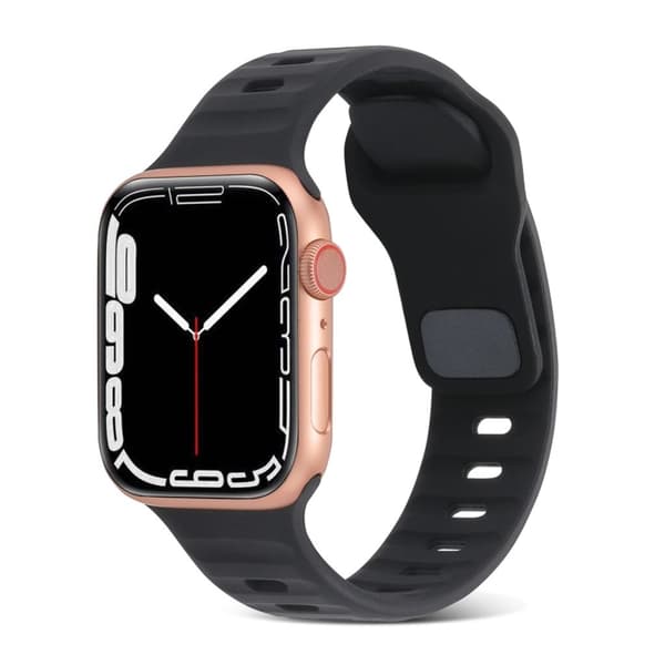 Apple Watch 42/44/46/49mm Silicone Watch Strap - Black
