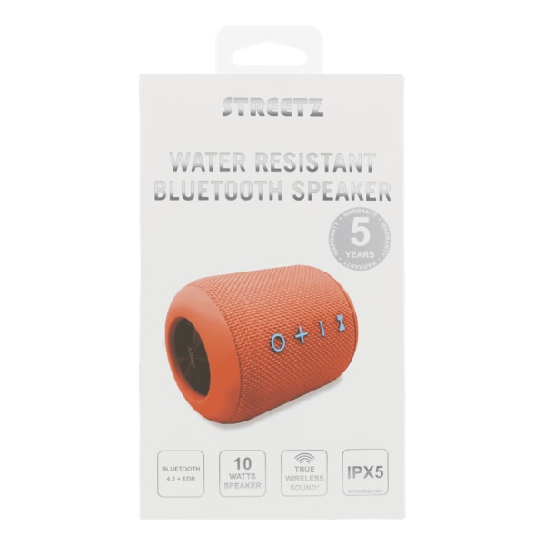 Original STREETZ CM757 Vattentålig Bluetooth-högtalare - Orange