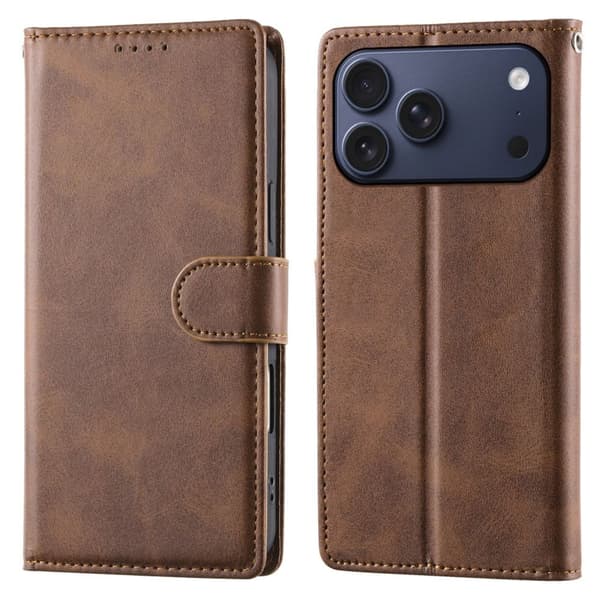 Wallet Cover with Stand iPhone 18 Pro Max, iPhone 17 Pro Max - Brown