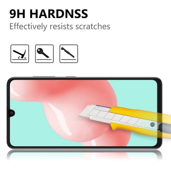Heltäckande Skärmskydd i Härdat Glas för Samsung Galaxy A41 Svart